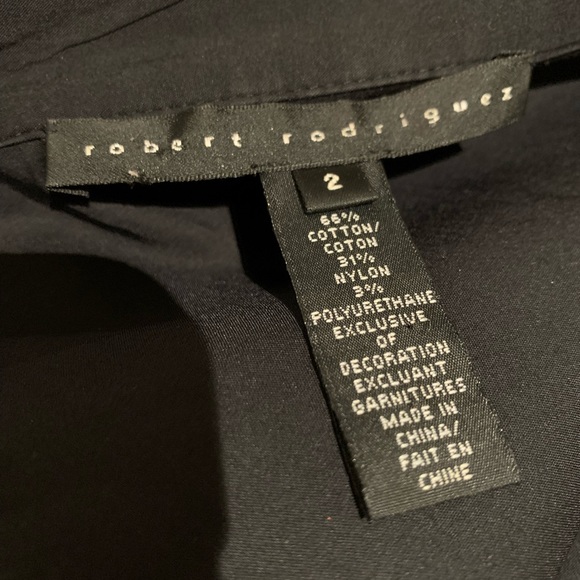 Robert Rodriguez shirt dress in black. Sz 2 - Picture 8 of 10